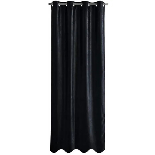 RIDEAU OCCULTANT NOIR 140X260