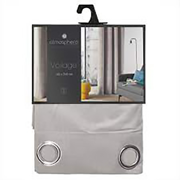 RIDEAU LILOU GRIS CLAIR 140X260