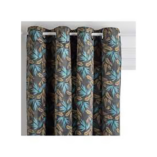 RIDEAU VELOURS SIERRA GRIS FONCE 140X260