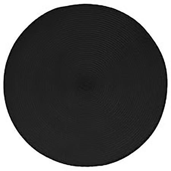SET DE TABLE TRESSE ROND NOIR