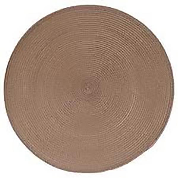SET DE TABLE TRESSE ROND TAUPE
