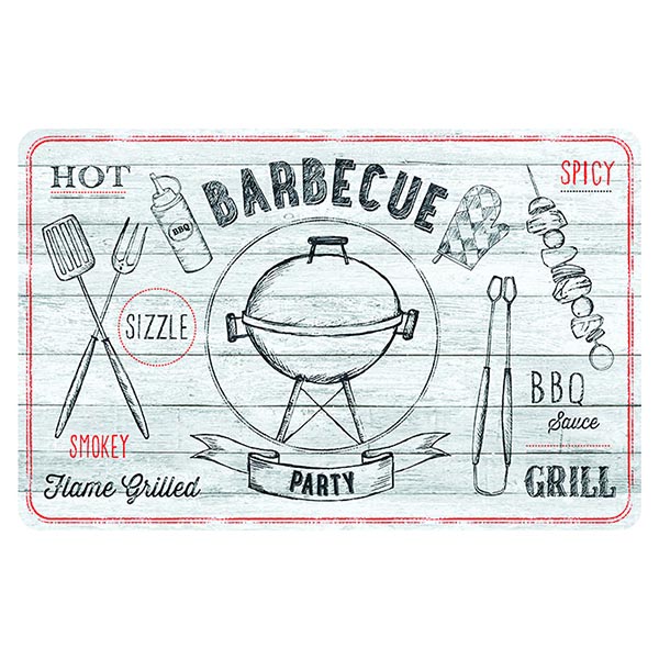 SET DE TABLE RIO BARBECUE OFFWHITE 29CMX44CM