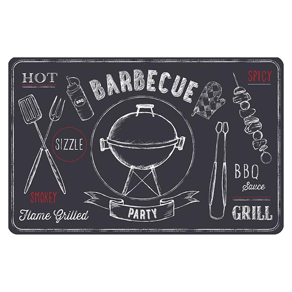 SET DE TABLE RIO BARBECUE ARDOISE 29CMX44CM