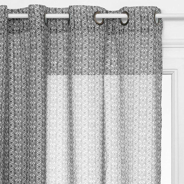 VOILAGE IMPRIME ARCHI GRIS 140X240