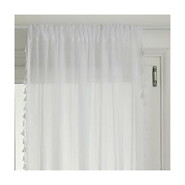VOILAGE POMPON GYPSY IVOIRE 140X240