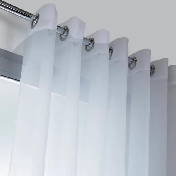 VOILE GRANDE LARGE 295X260CM 14 OEIL IDEALIS BLANC