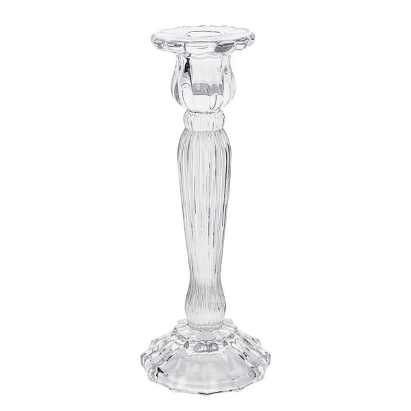 BOUGEOIR EN VERRE 18.5*18.5*40.5CM 14B030-9270500001