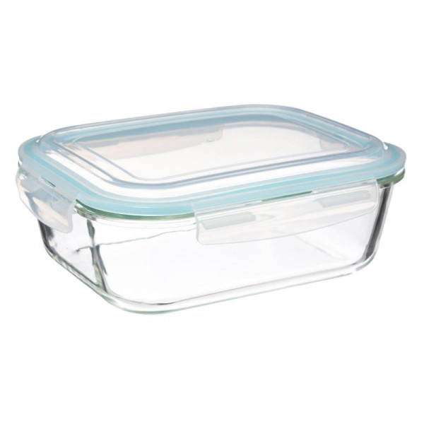 BOITE VERRE RECTANGULAIRE 0,7L CLIPEATSE
