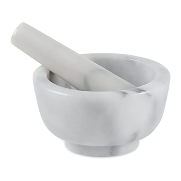 MORTIER + PILON MARBRE BLANC