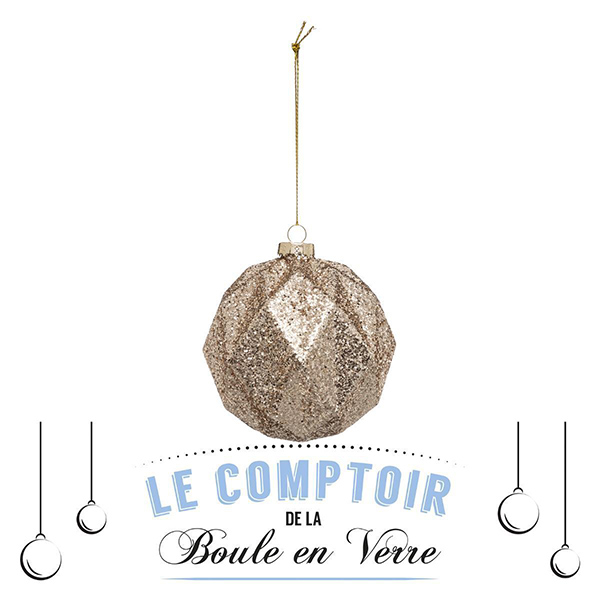 BOULE DE NOEL VERRE 90MM LIGNE PAIL 2ASS