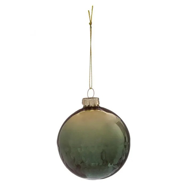 BOULE DE NOEL VERRE 60MM DEGRADE 2ASS