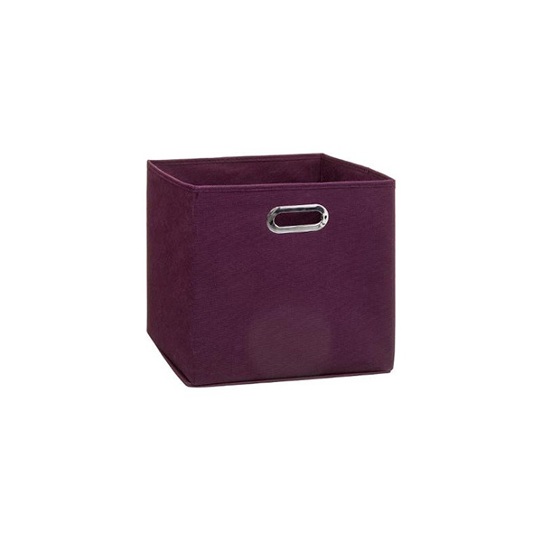 BOITE RANGEMENT 31X31 AUBERGINE