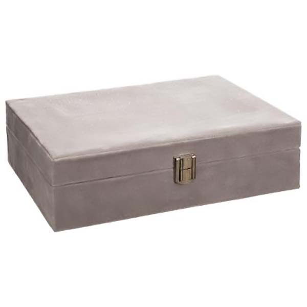 BOITE BIJOUX VELOURS+STRASS