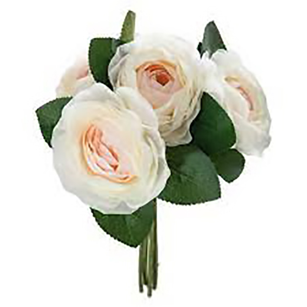 BOUQUET 5 FLEURS ROSES H30