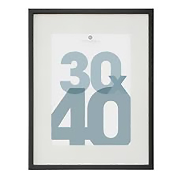 CADRE PHOTO NOIR MANU 30X40