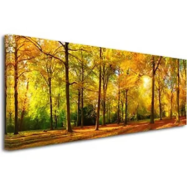 TOILE IMPRIME FORET 45X140X4.5CM