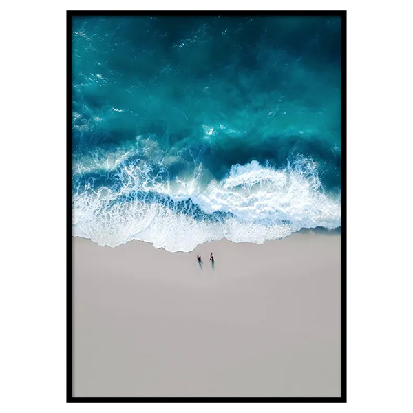 TOILE IMPRIME WAVE CRUSH 50X70X3CM