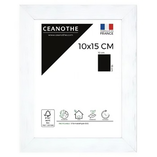 CADRE 10X15 KARMA BLANC