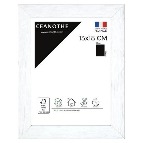 CADRE 13X18 KARMA BLANC