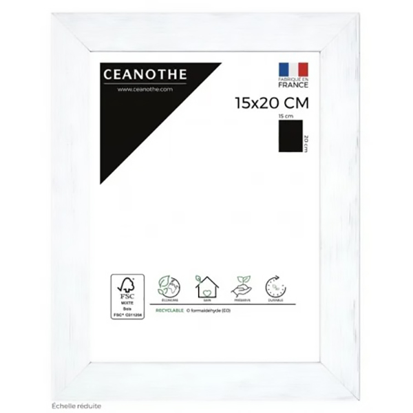 CADRE 15X20 KARMA BLANC