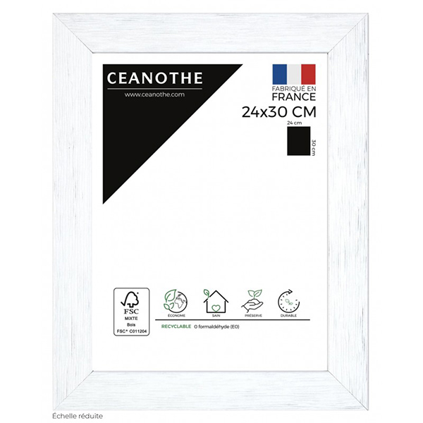 CADRE 24X30 KARMA BLANC