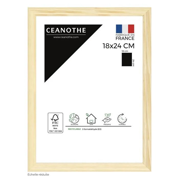 CADRE 18X24 CIRCEE NATUREL