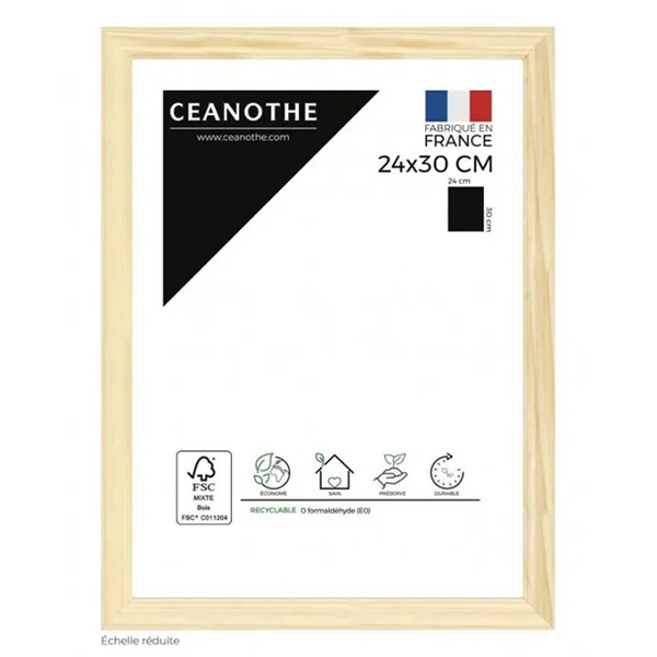 CADRE 24X30 CIRCEE NATUREL