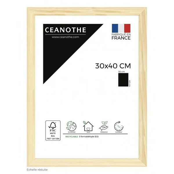 CADRE 30X40 CIRCEE NATUREL