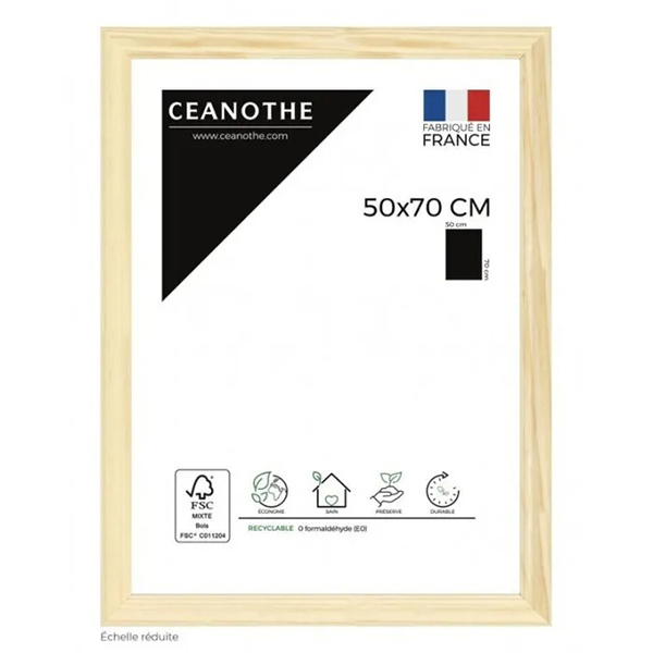 CADRE 50X70 CIRCEE NATUREL
