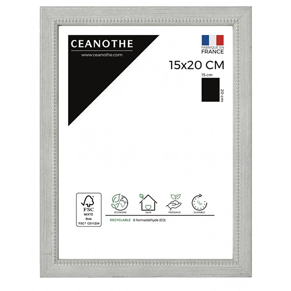 CADRE 15X20 PERLE GRIS
