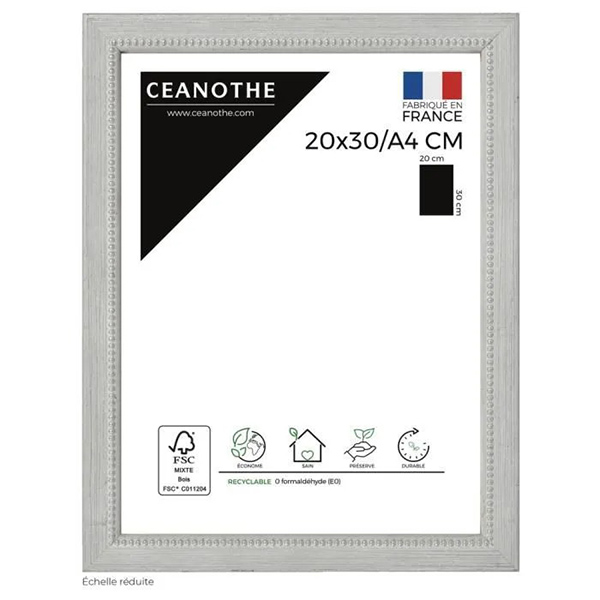 CADRE 20X30/A4 PERLE GRIS