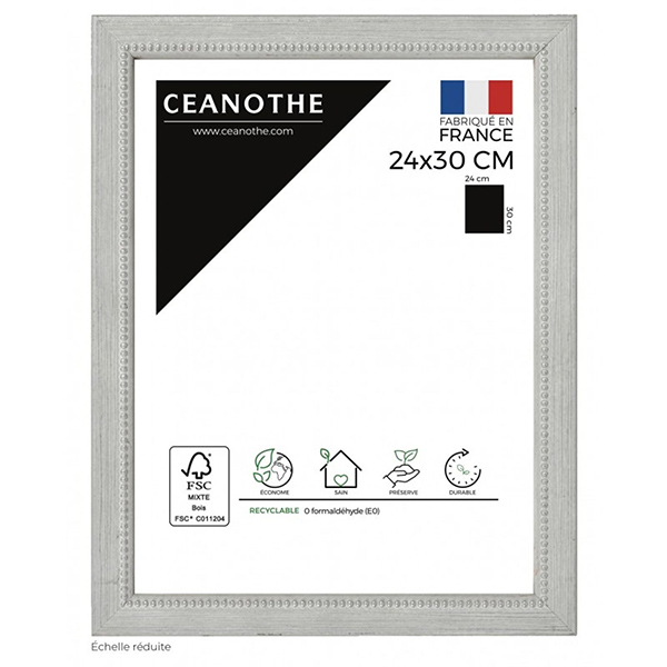 CADRE 24X30 PERLE GRIS