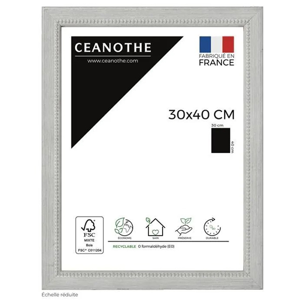 CADRE 30X40 PERLE GRIS