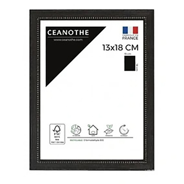 CADRE 13X18 PERLE NOIR