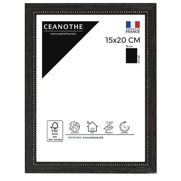 CADRE 15X20 PERLE NOIR