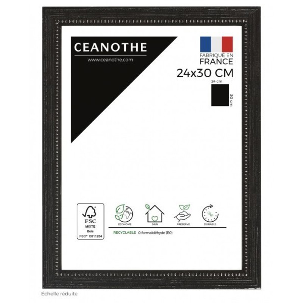 CADRE 24X30 PERLE NOIR