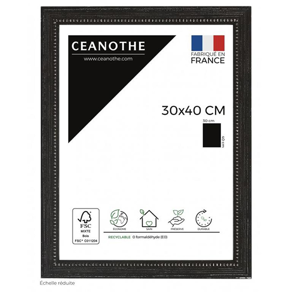 CADRE 30X40 PERLE NOIR