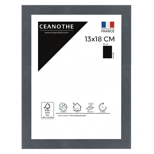 CADRE 13X18 KARMA GRIS BLEUTE