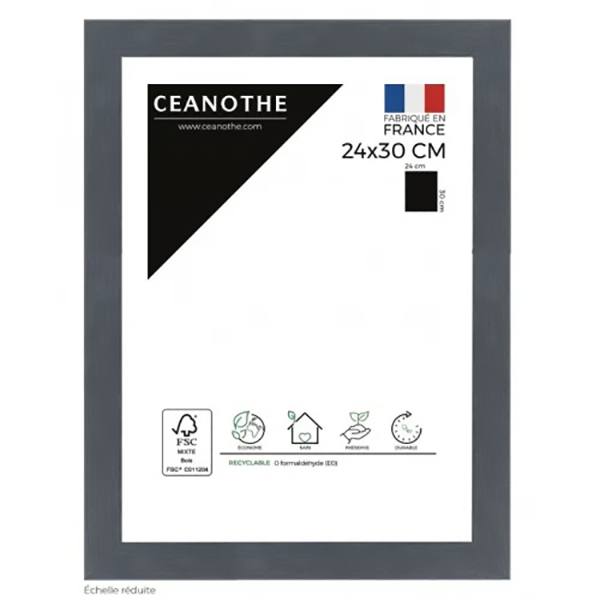 CADRE 24X30 KARMA GRIS BLEUTE