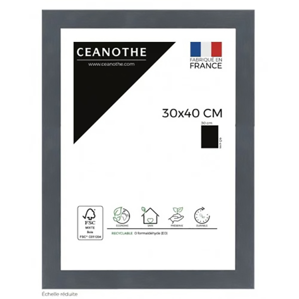 CADRE 30X40 KARMA GRIS BLEUTE