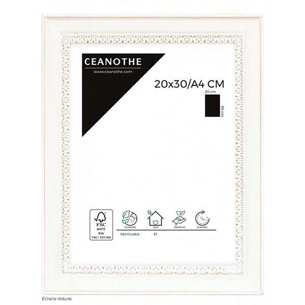 CADRE 20X30/A4 ALMA BLANC