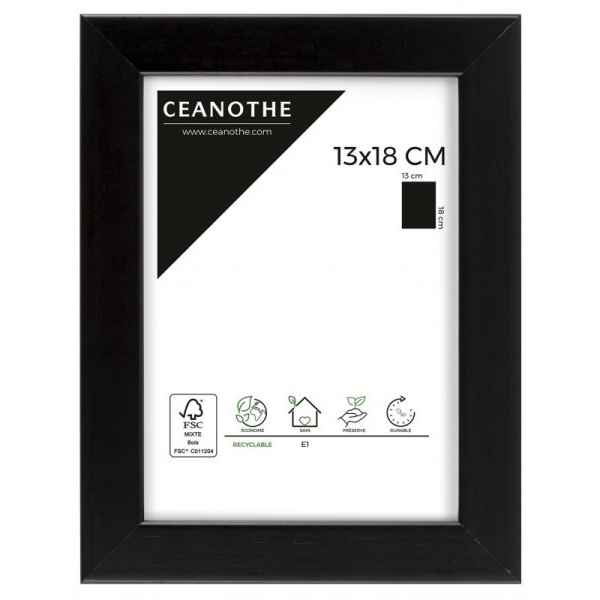 CADRE 13X18 NOIR MAT