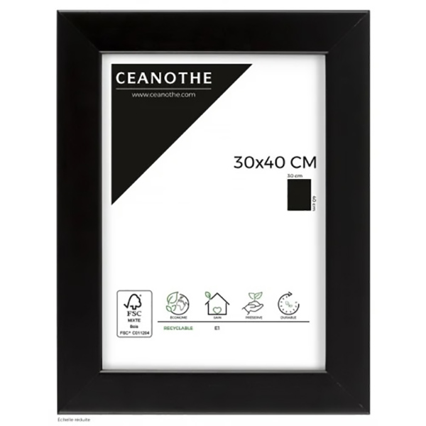 CADRE 30X40 NOIR MAT