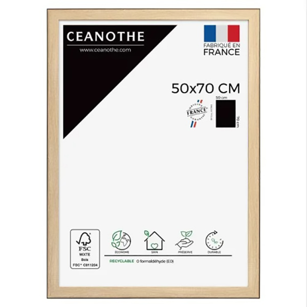 CADRE 50X70 NEWTON BOIS NOIR