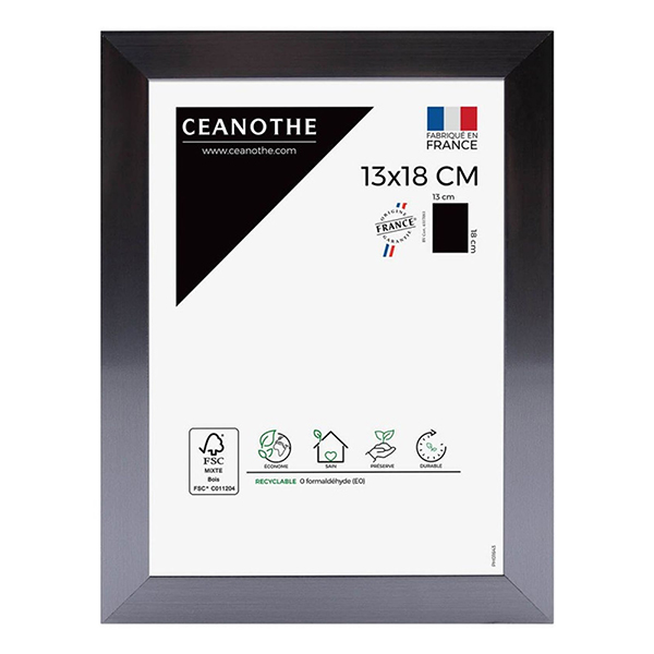 CADRE 13X18 PRECIOUS CARBONE