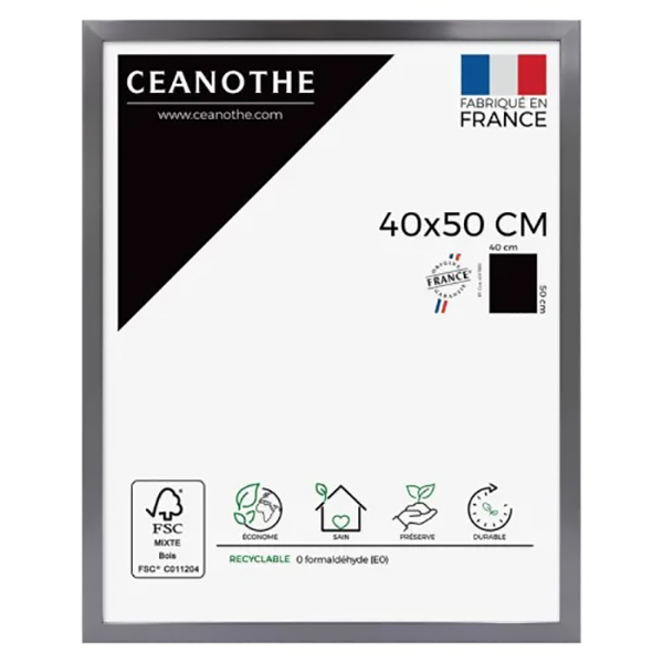 CADRE 40X50 PRECIOUS CARBONE