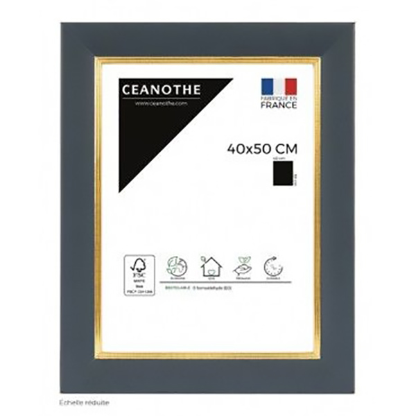 CADRE 40X50 HADES BLEU DORE