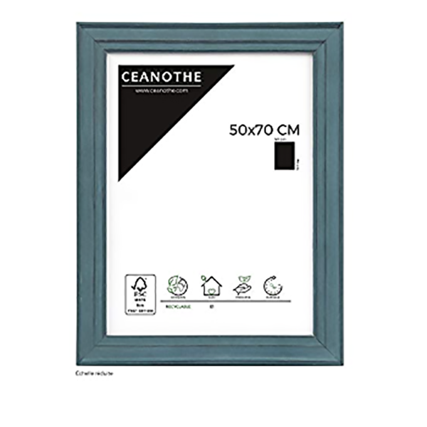 CADRE 50X70 BELLE ILE BLEU