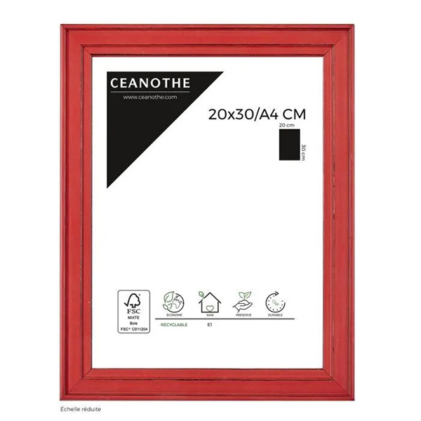 CADRE 20X30 A4 BELLE ILE ROUGE