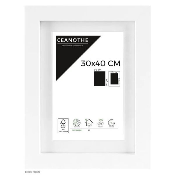 CM 30X40 OUV 20X30 OSLO BLANC